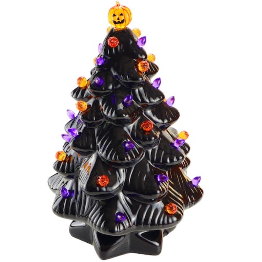 VINTAGE NIB Mr Halloween Festive Ceramic Tree